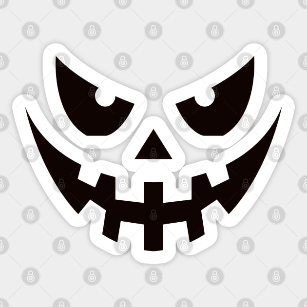 Halloween Horror Face Sticker by FaelynArt